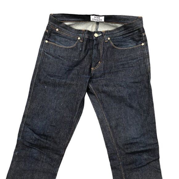 ACNE Studios Max Raw Denim Jeans, Size 32 - Picture 6 of 8